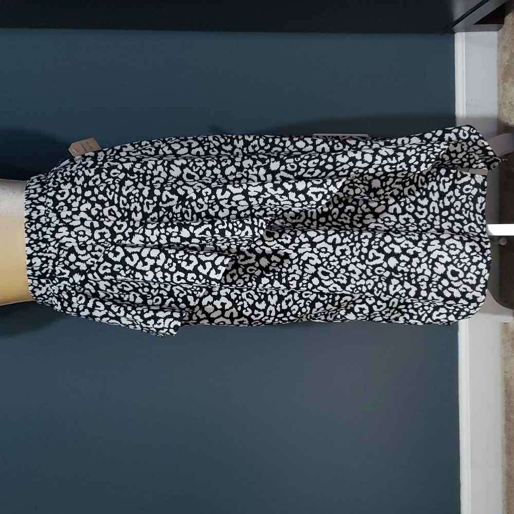 NWT ANTHROPOLOGIE Dazy Pull On Faux Wrap Asymmetrical Skirt Size L